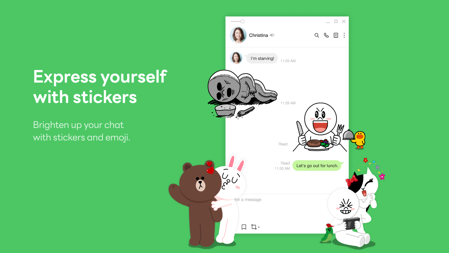 LINE customer service system